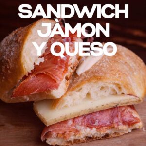 Bocadillo jamon y queso